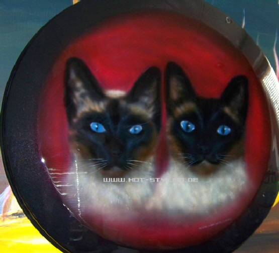 Radabdeckung Katzen 01