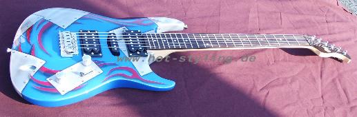Gitarre blau 02