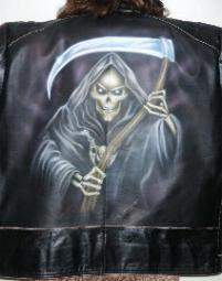 Sensenmann Lederjacke kl